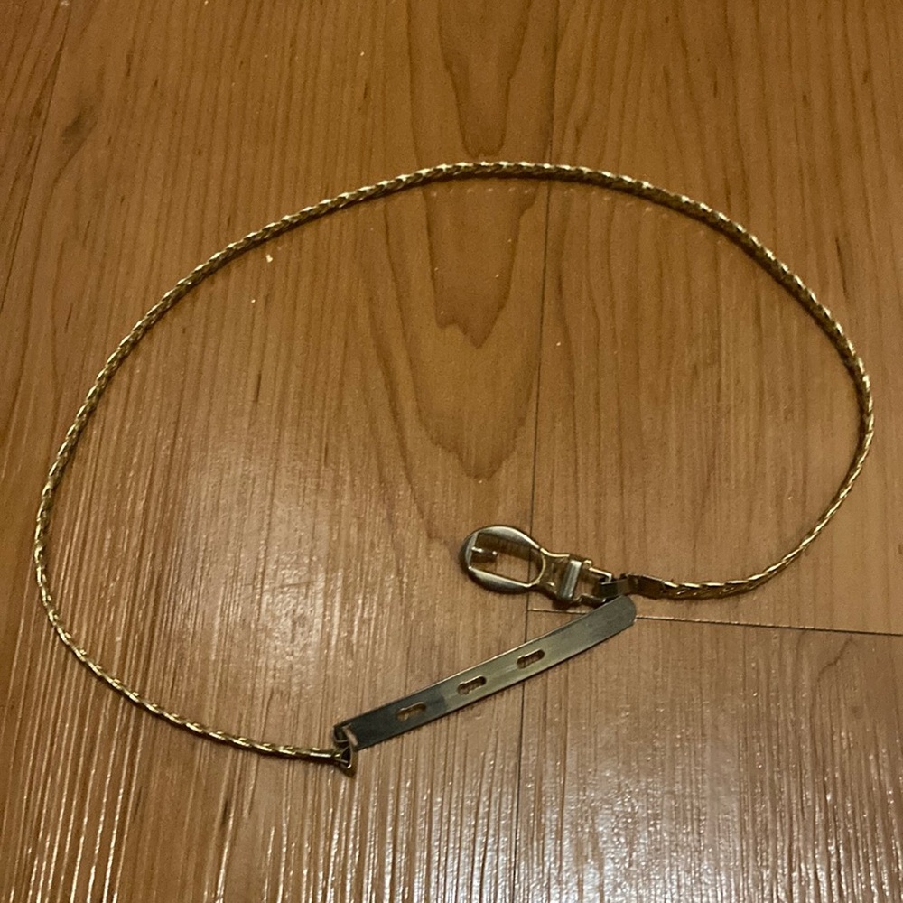 Gold braided belt